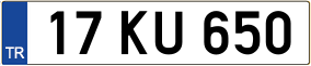 Trailer License Plate